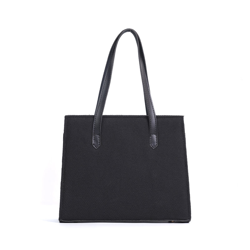 Whispering Leaves Embroidered Canvas Tote Bag for Women