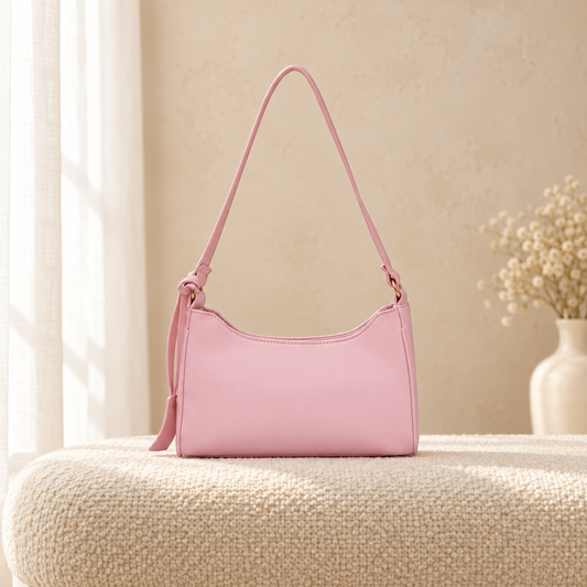 Pink original product in cozy cream setting