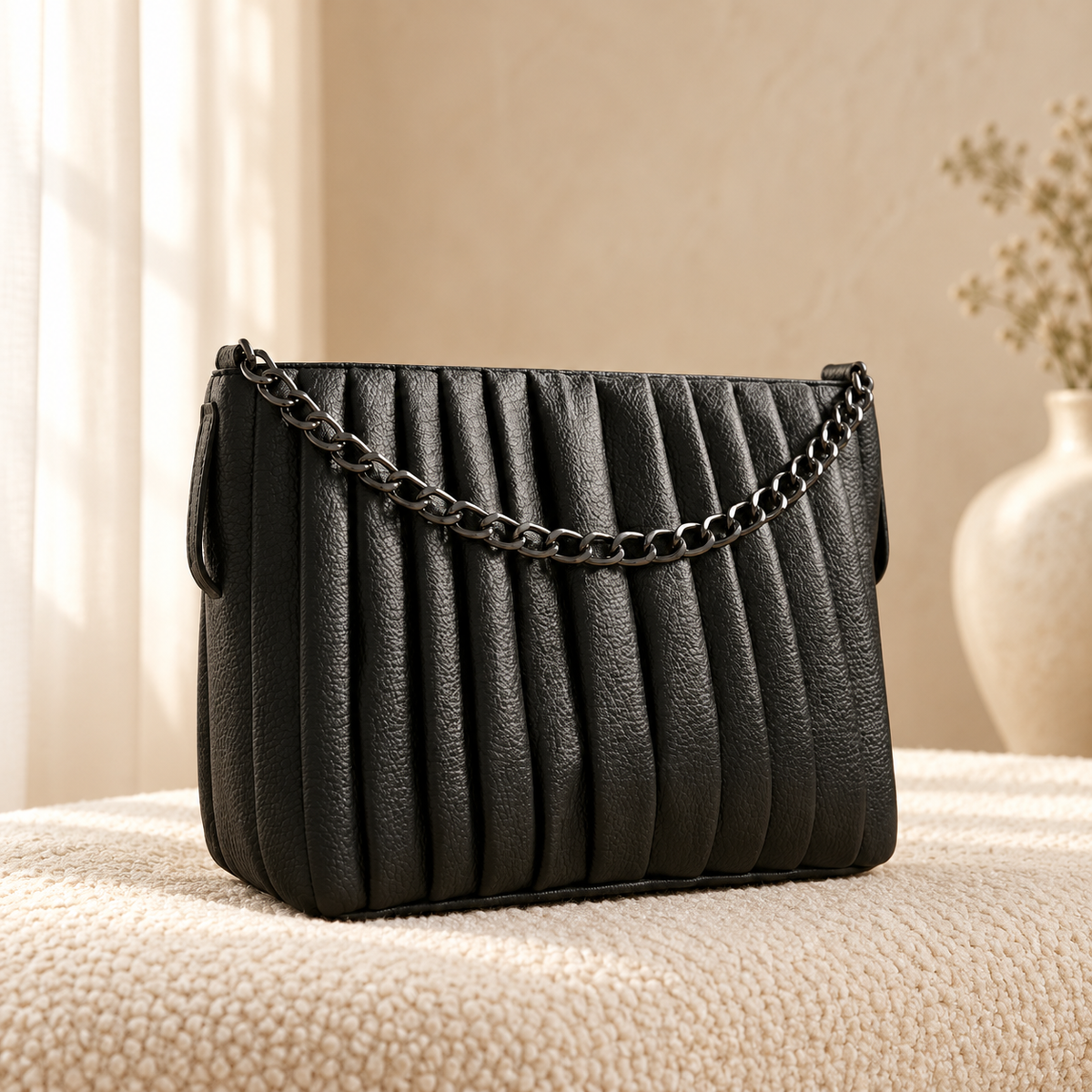 Shadow Bag for Women | Structured Handbag Pakistan | Quill in cozy cream setting