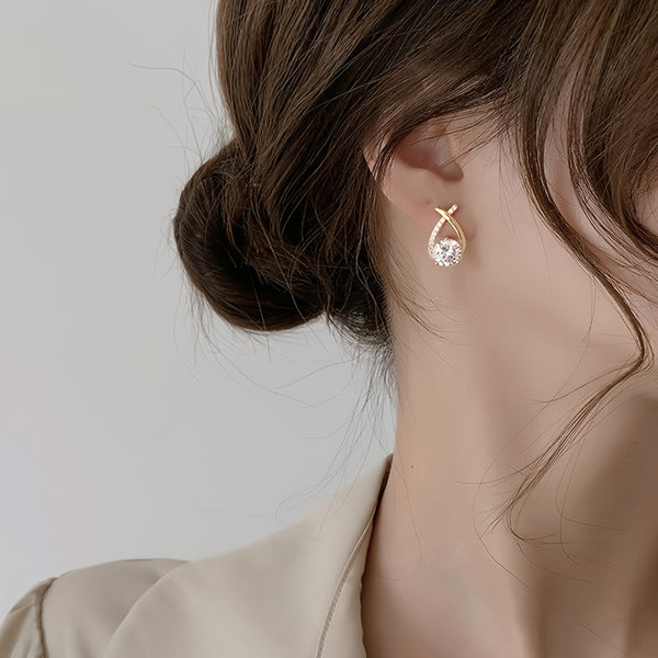 Stud Earrings Alloy Jewelry