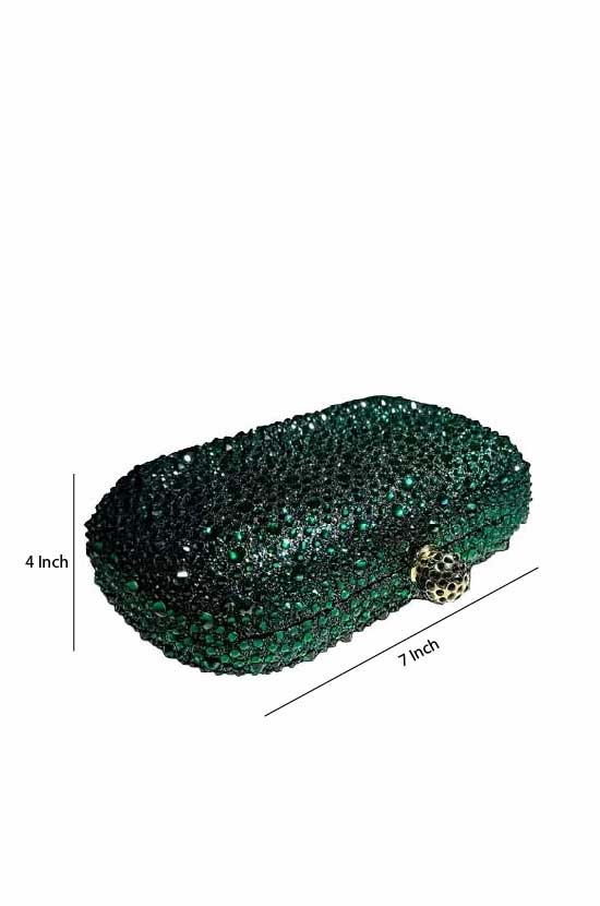 Emerald Water Diamond Clutch