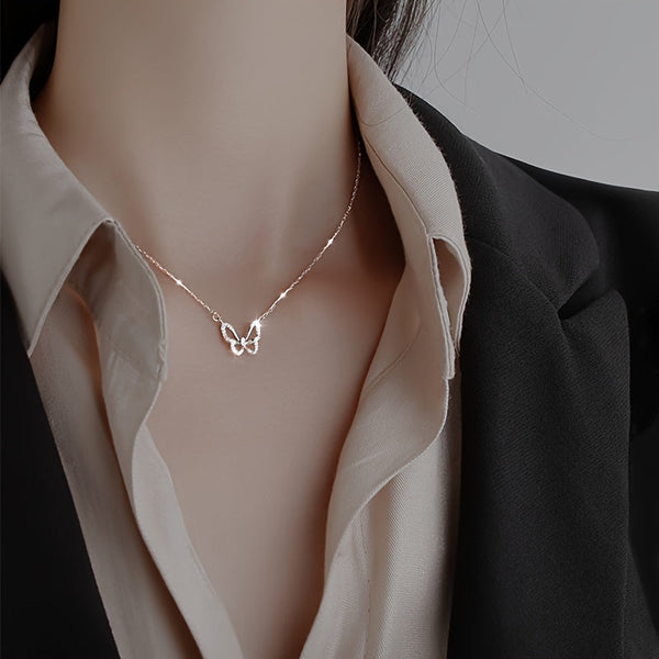 Mini Hollow Out Butterfly Pendant