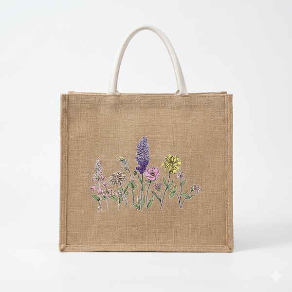 Blossom Khaki Tote