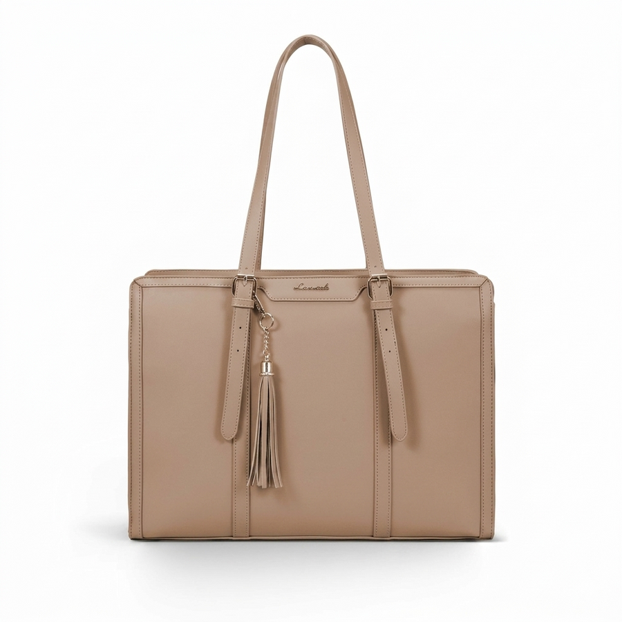 Gold Accent 2 pcs Tote Bag - Fits Two Laptops and more