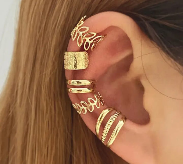 5 Set Hip hop Ear Cuff