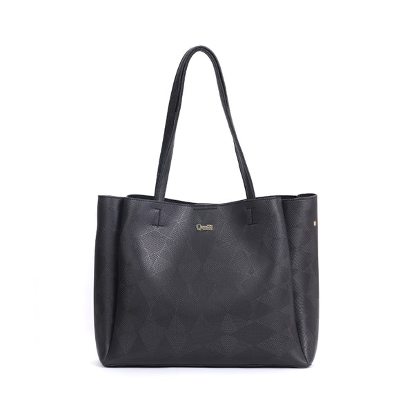ZigZag Textured 2 Pcs Tote