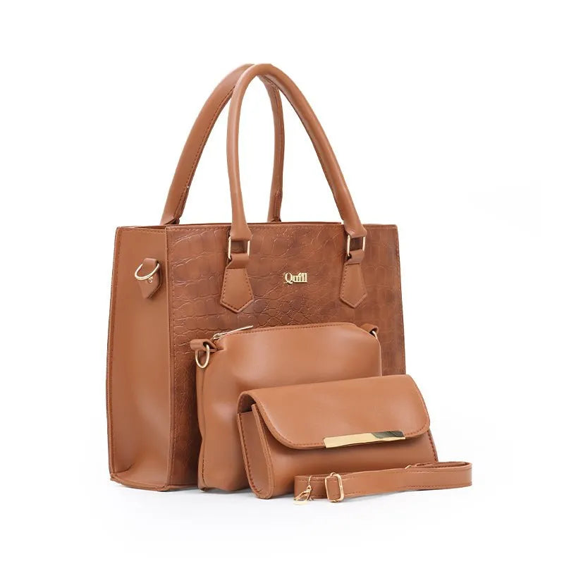 Alaska 3 Piece Tote Bag Set for Women | Premium Handbag | Quill original product photo