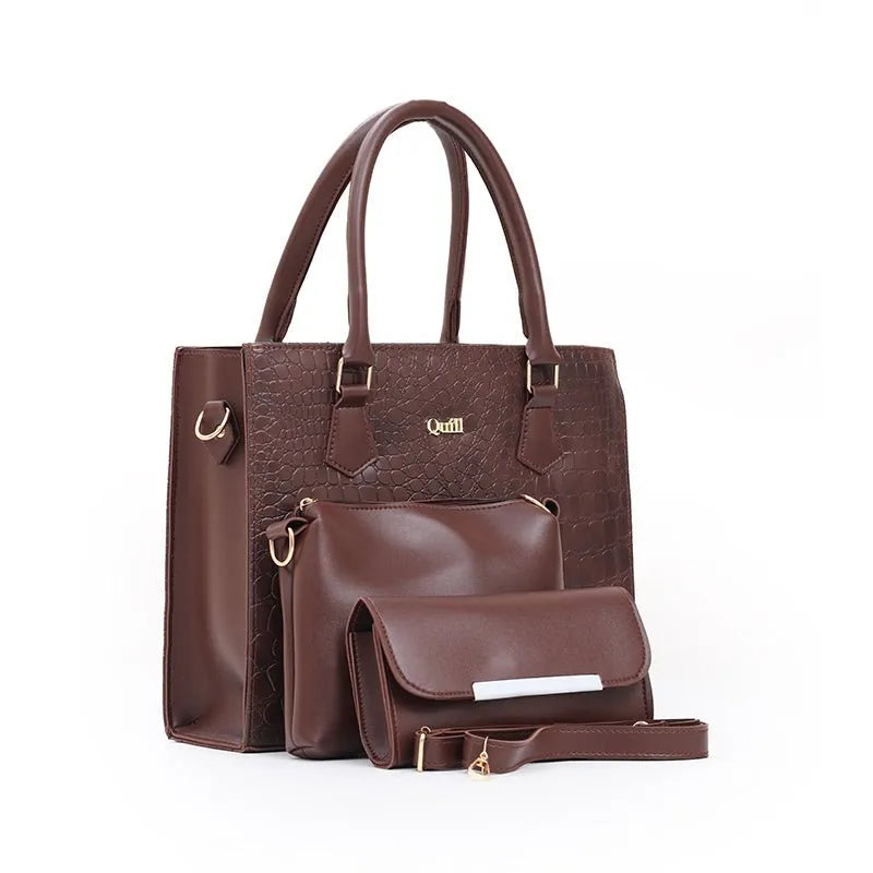 Alaska 3 Piece Tote Bag Set for Women | Premium Handbag | Quill original product photo