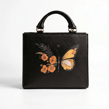 Butterfly Tote 2 Piece Set for Women | Canvas Handbag | Quill