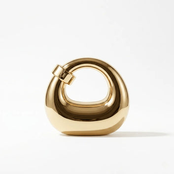 Gold Arc Evening Clutch for Women | Formal Handbag | Quill