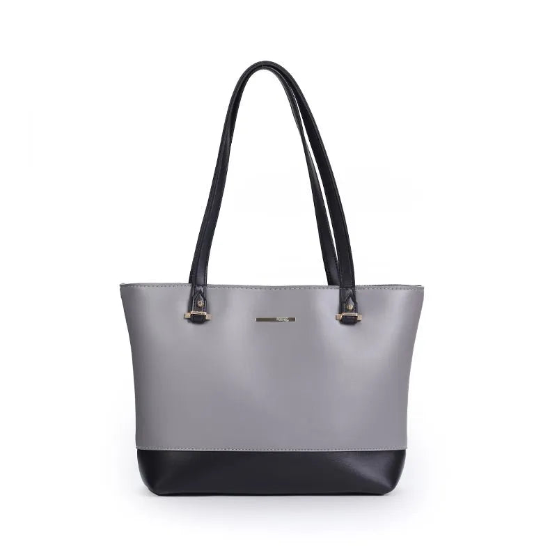 Liza 3 Piece Tote Bag Set for Women | Faux Leather Handbag | Quill Grey Black original product photo