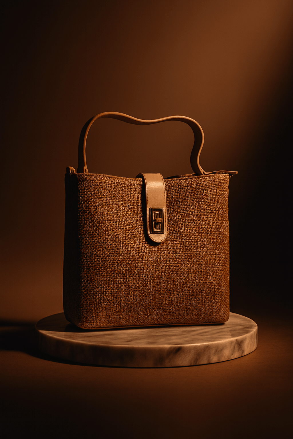 Natural Jute Shoulder Bag for Women — Eco-Friendly Handbag - Quill