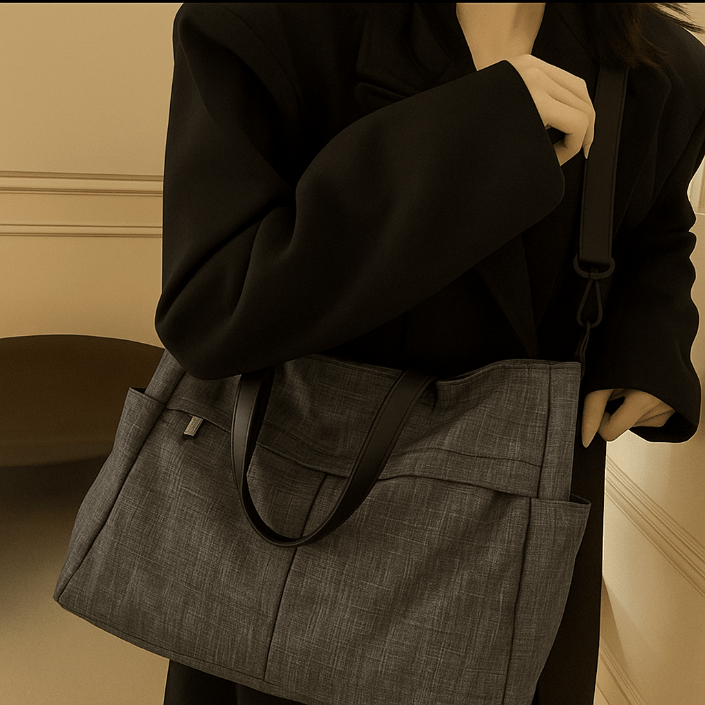 Premium Nylon Tote Bag for Women — Lightweight Everyday Handbag - Quill