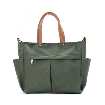 Premium Nylon Tote Bag for Women — Lightweight Everyday Handbag Green original product photo