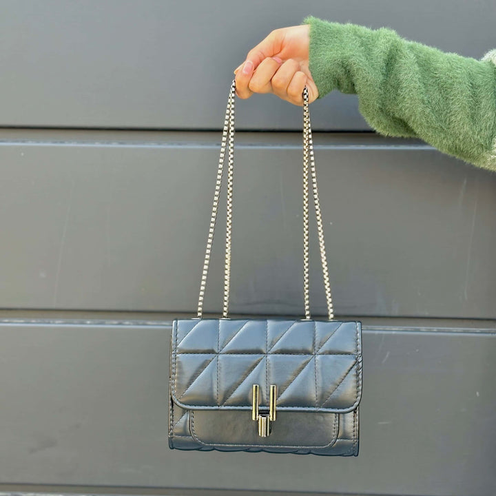 Luxe Quilted Handbag - Quill