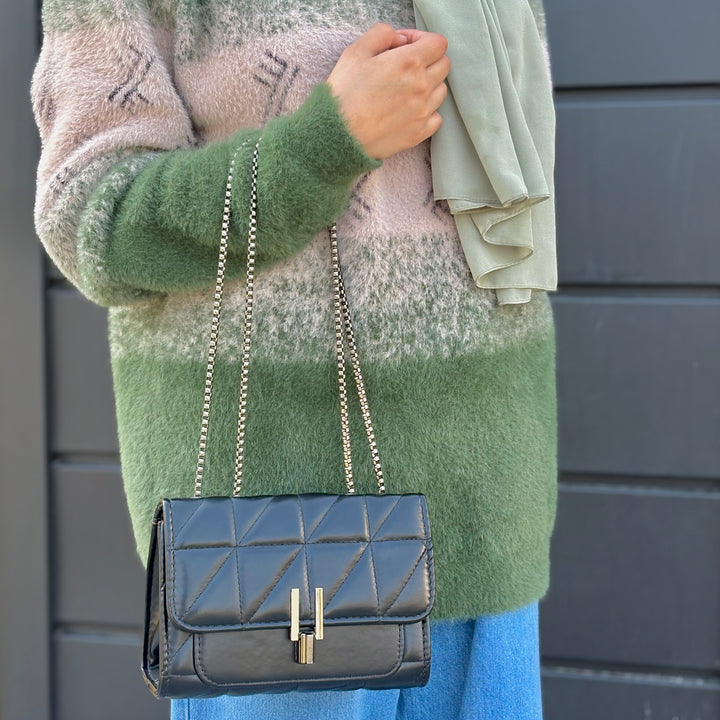 Luxe Quilted Handbag - Quill