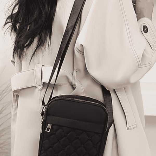 Nylon Shoulder Bag - Quill