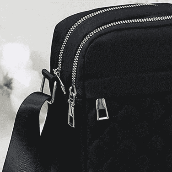 Nylon Shoulder Bag - Quill