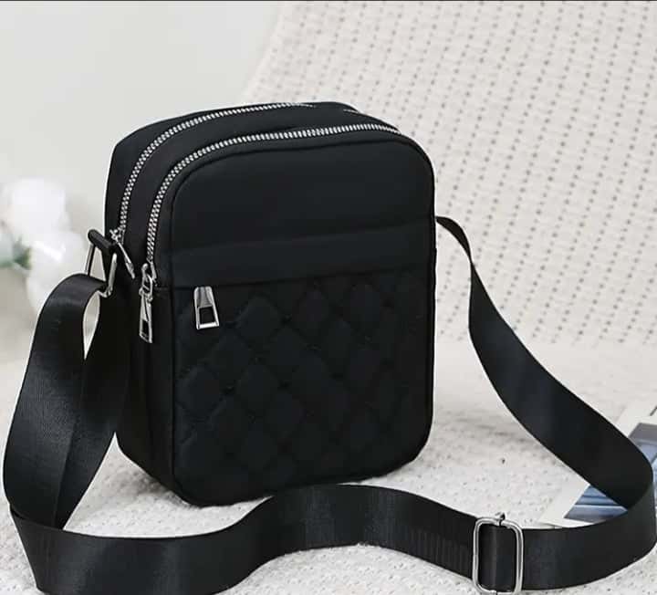 Nylon Shoulder Bag - Quill