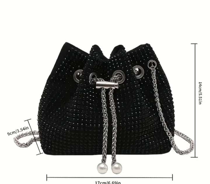 Sparkly Shoulder Bag - Quill