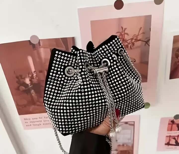 Sparkly Shoulder Bag - Quill