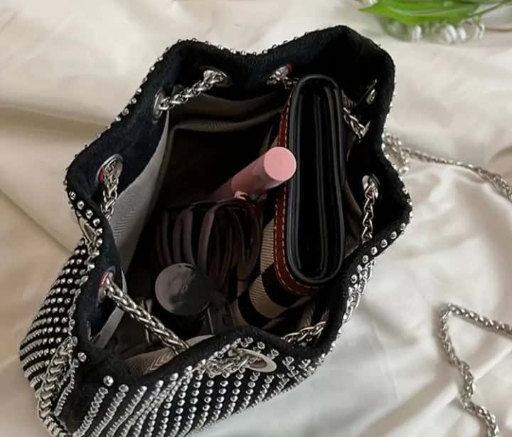 Sparkly Shoulder Bag - Quill