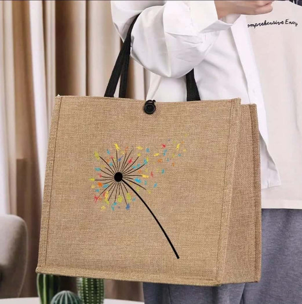 Elegant linen Tote - Quill
