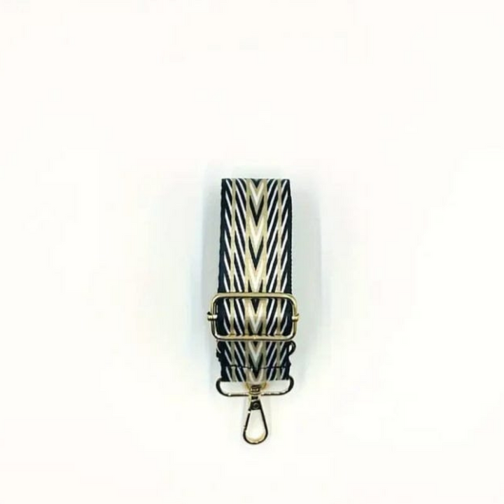 Geometric Pattern Nylon Strap - Quill