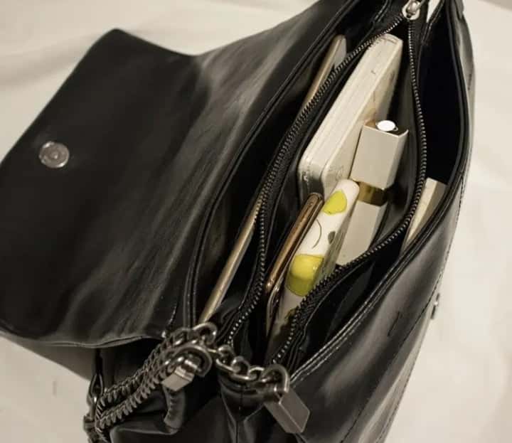 Retro Chain Shoulder Bag - Quill