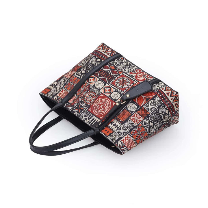 Traditional Pattern Tote - Quill