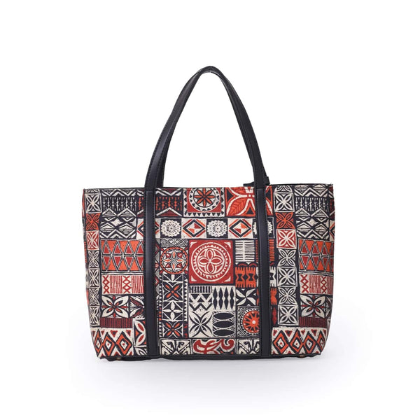 Traditional Pattern Tote - Quill