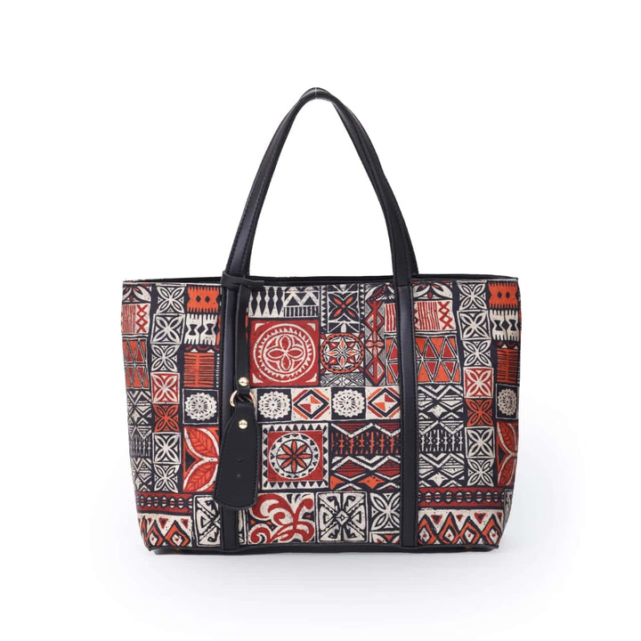 Traditional Pattern Tote - Quill