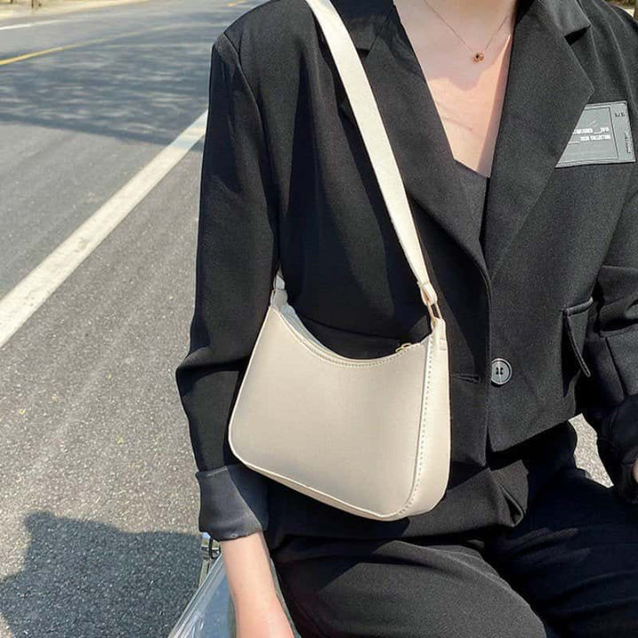 U Curve Handbag - Quill