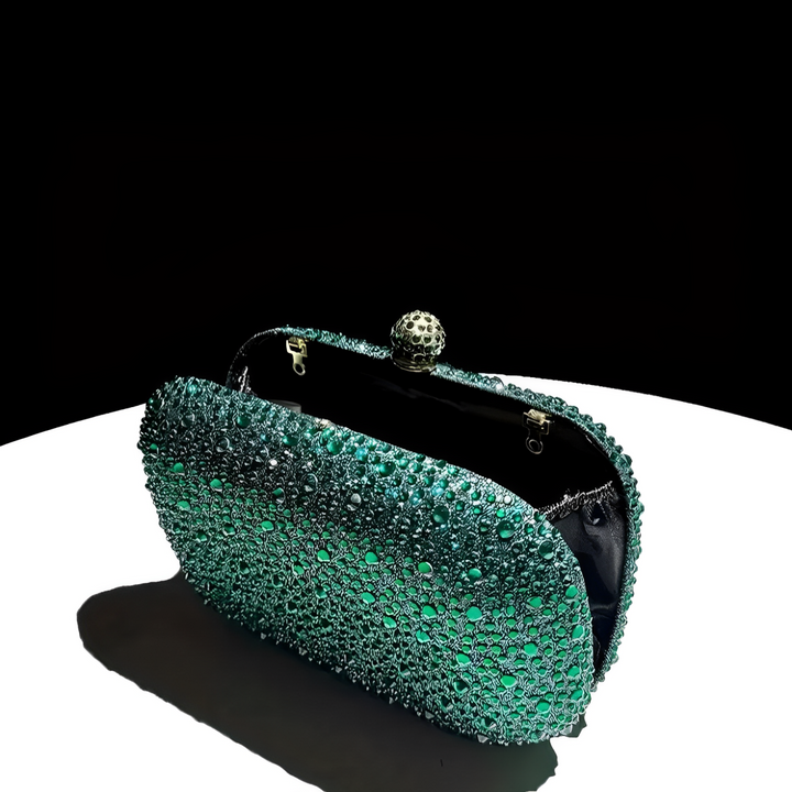 Emerald Water Diamond Clutch - Quill