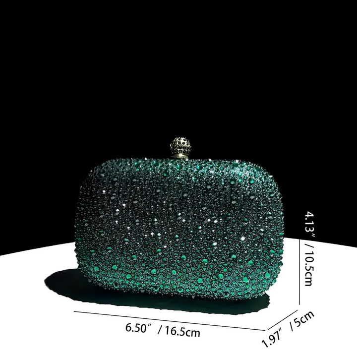 Emerald Water Diamond Clutch - Quill