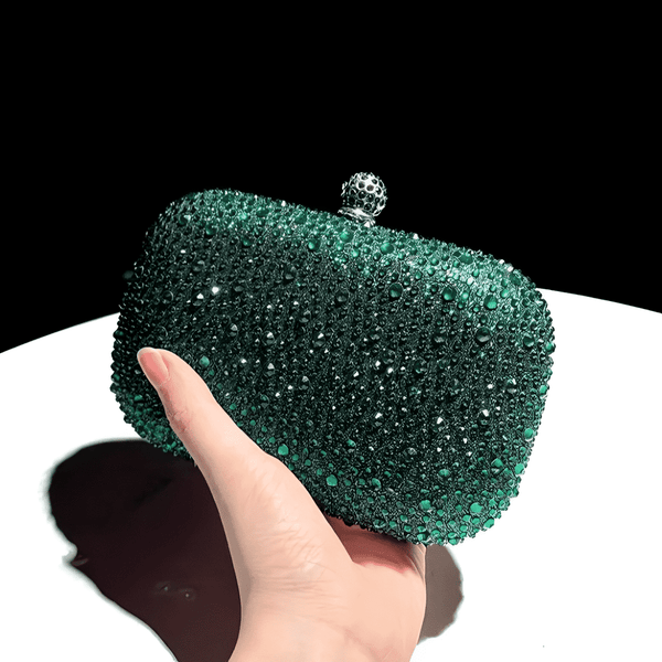 Emerald Water Diamond Clutch - Quill