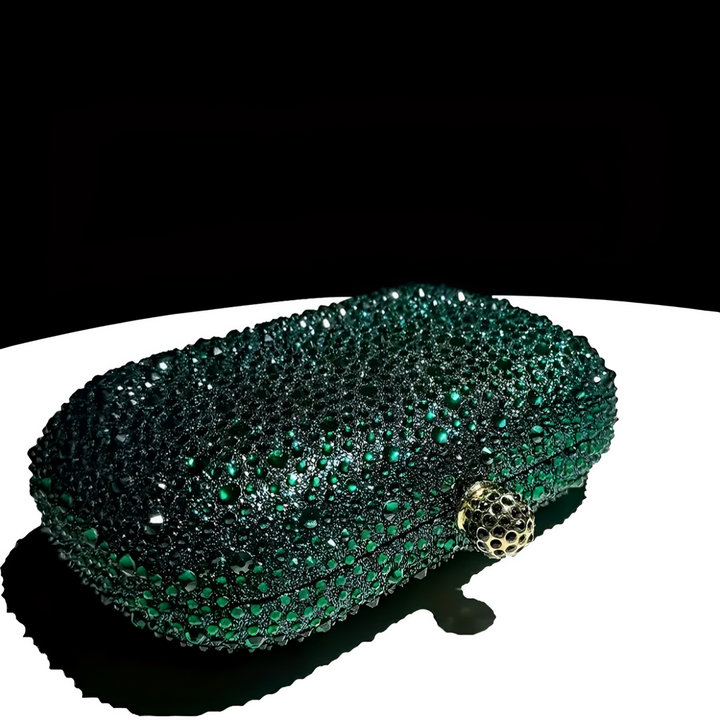 Emerald Water Diamond Clutch - Quill