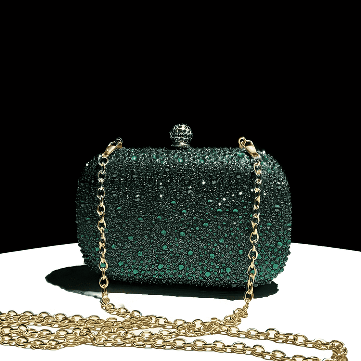 Emerald Water Diamond Clutch - Quill