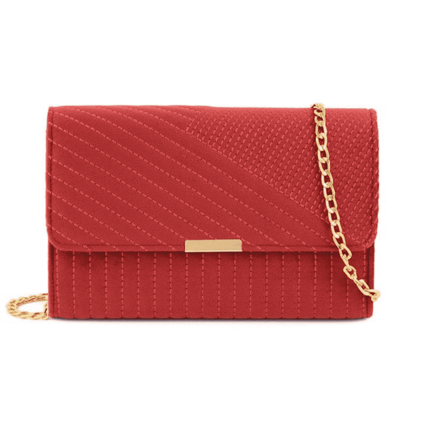 Line Embroidery Crossbody Bag - Quill