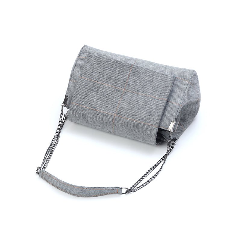 Retro Chain Shoulder Bag for Women — Faux Leather Crossbody Purse - Quill