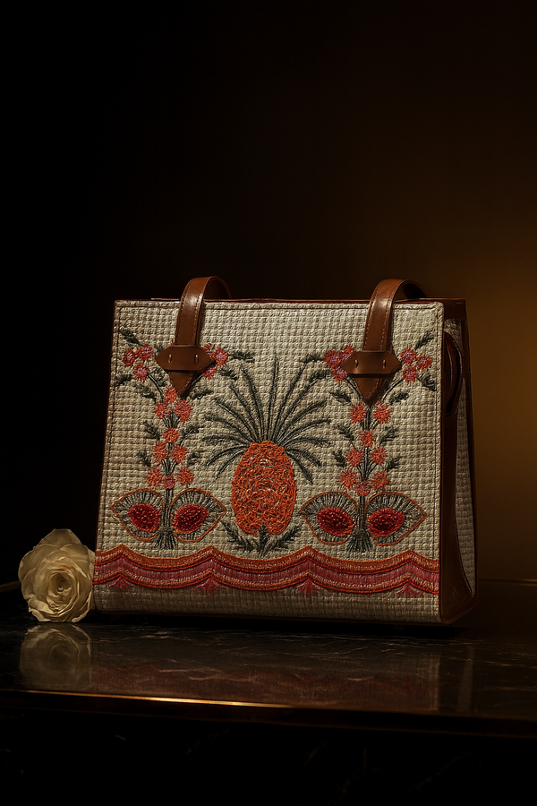 Crafted Canvas Pineapple Bag