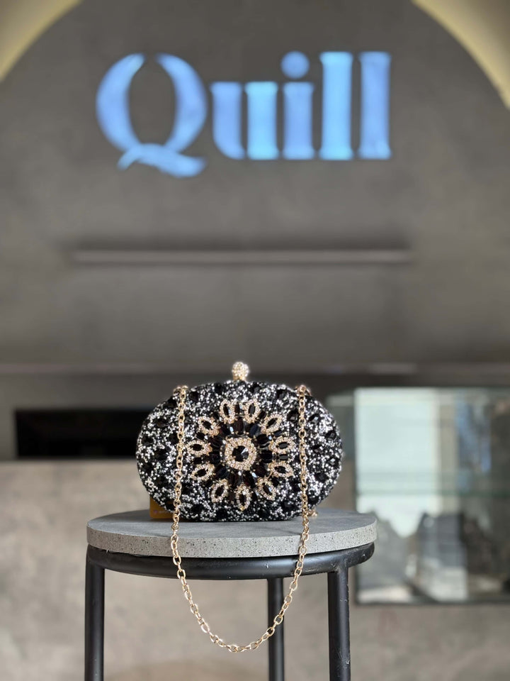 Sunflower Diamond Clutch - Quill