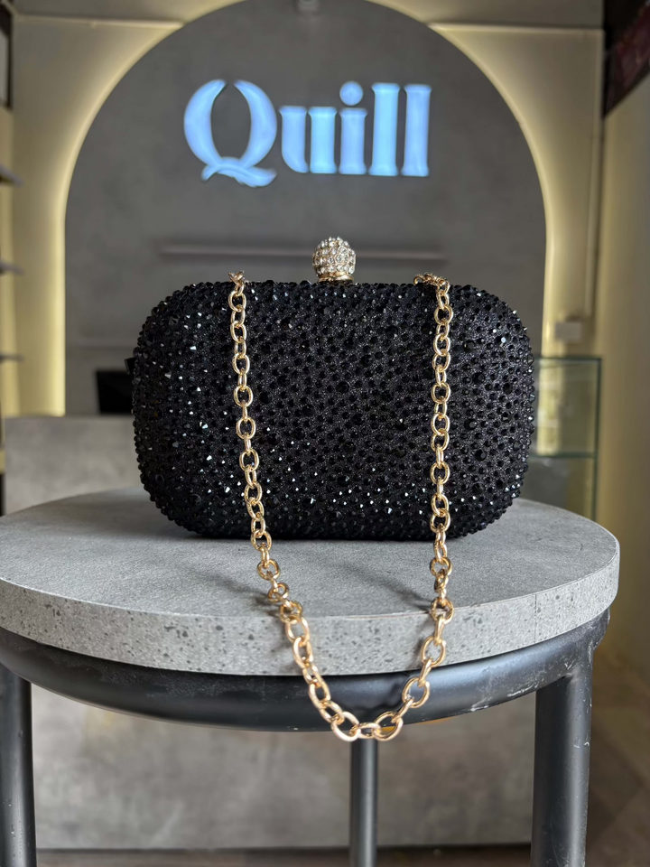 Emerald Water Diamond Clutch - Quill