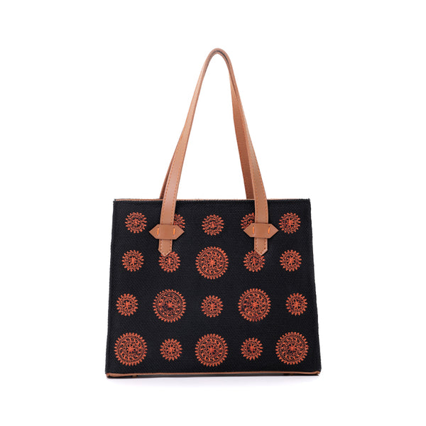 Classic Embroidery Ring Tote