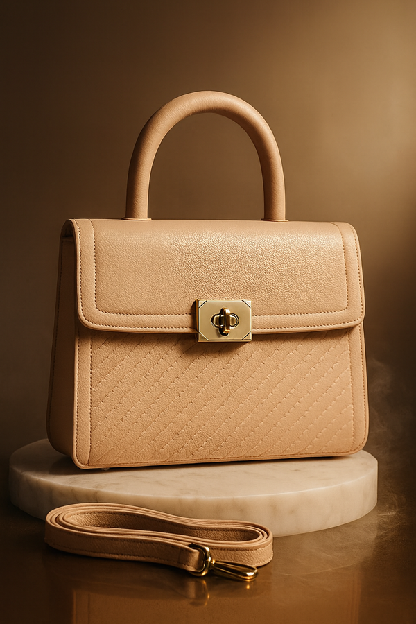 Quill Grace Beige Satchel