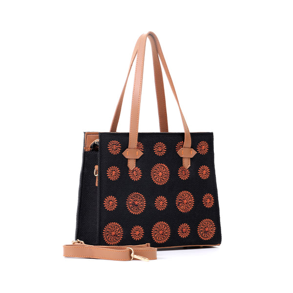 Classic Embroidery Ring Tote