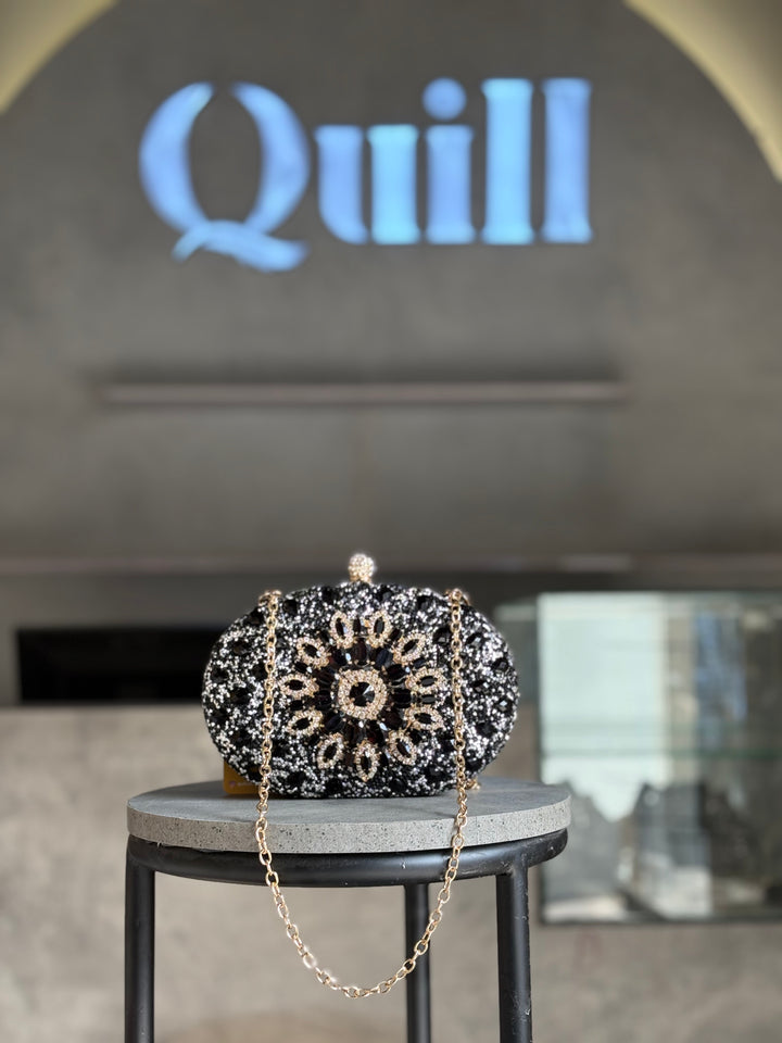 Sunflower Diamond Clutch - Quill
