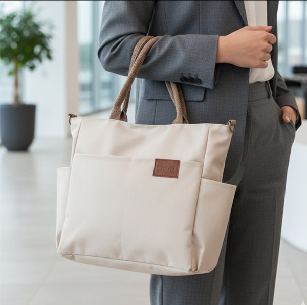 Canvas Shoulder Bag , Polyester lining