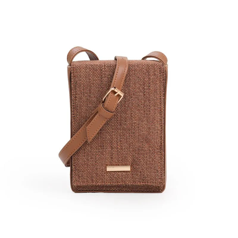 Sandstone Flap Mini Crossbody Bag Brown original product photo