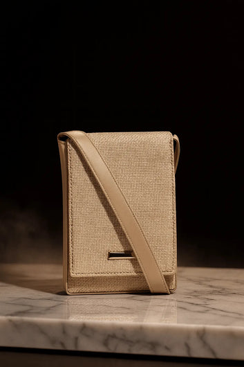 Sandstone Flap Mini Crossbody Bag